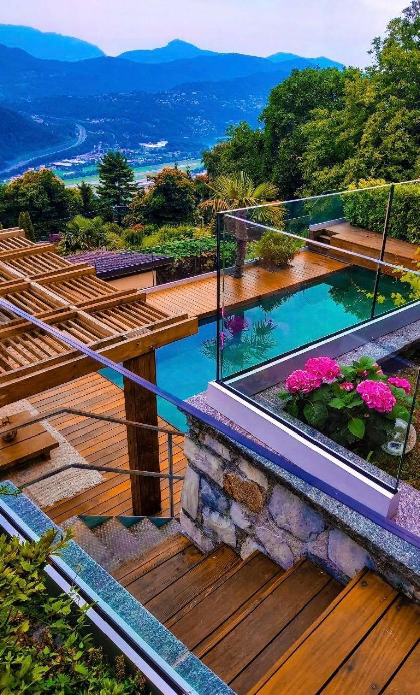 Family Suite With Garden And Amaizing View To Lugano Cademario Zewnętrze zdjęcie